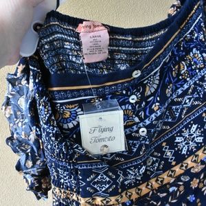Flying Tomato Pants - NWT Flying Tomato Off Shoulder jumpsuit size Large Flying Tomato Pants - NWT Flying Tomato Off Shoulder jumpsuit size Large